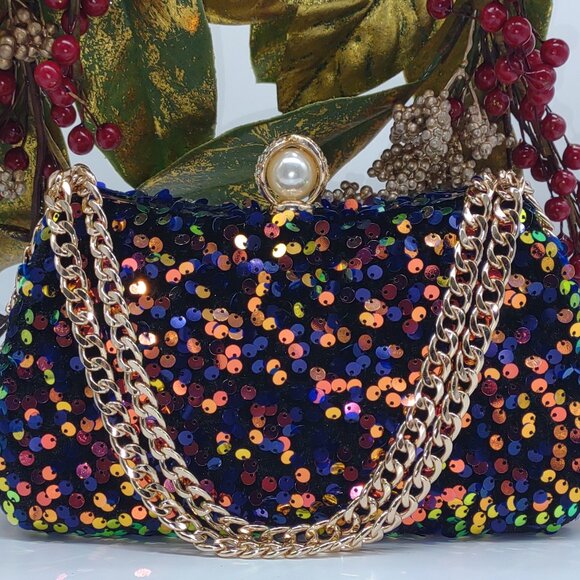 Exquisite Sequin Clutch Evening Bag - Picture 8 of 8